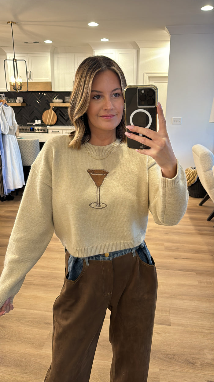 Espresso Martini Sweater, Bone