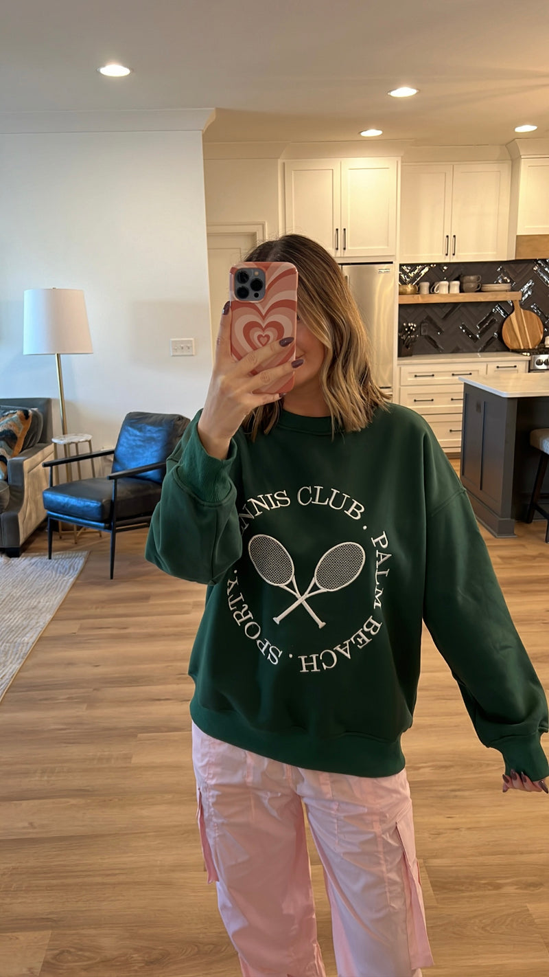 Palm Beach Tennis Club Sweatshirt, Green