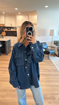 City Denim Shirt Jacket, Denim Blue