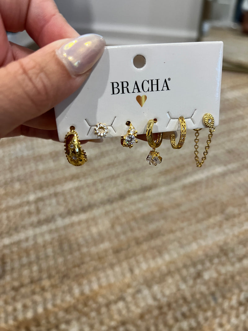 Bracha Greece Earring Stud Set