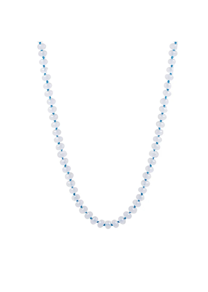 HJANE Jewels Sophie Beaded Necklace, Clear & Turquoise