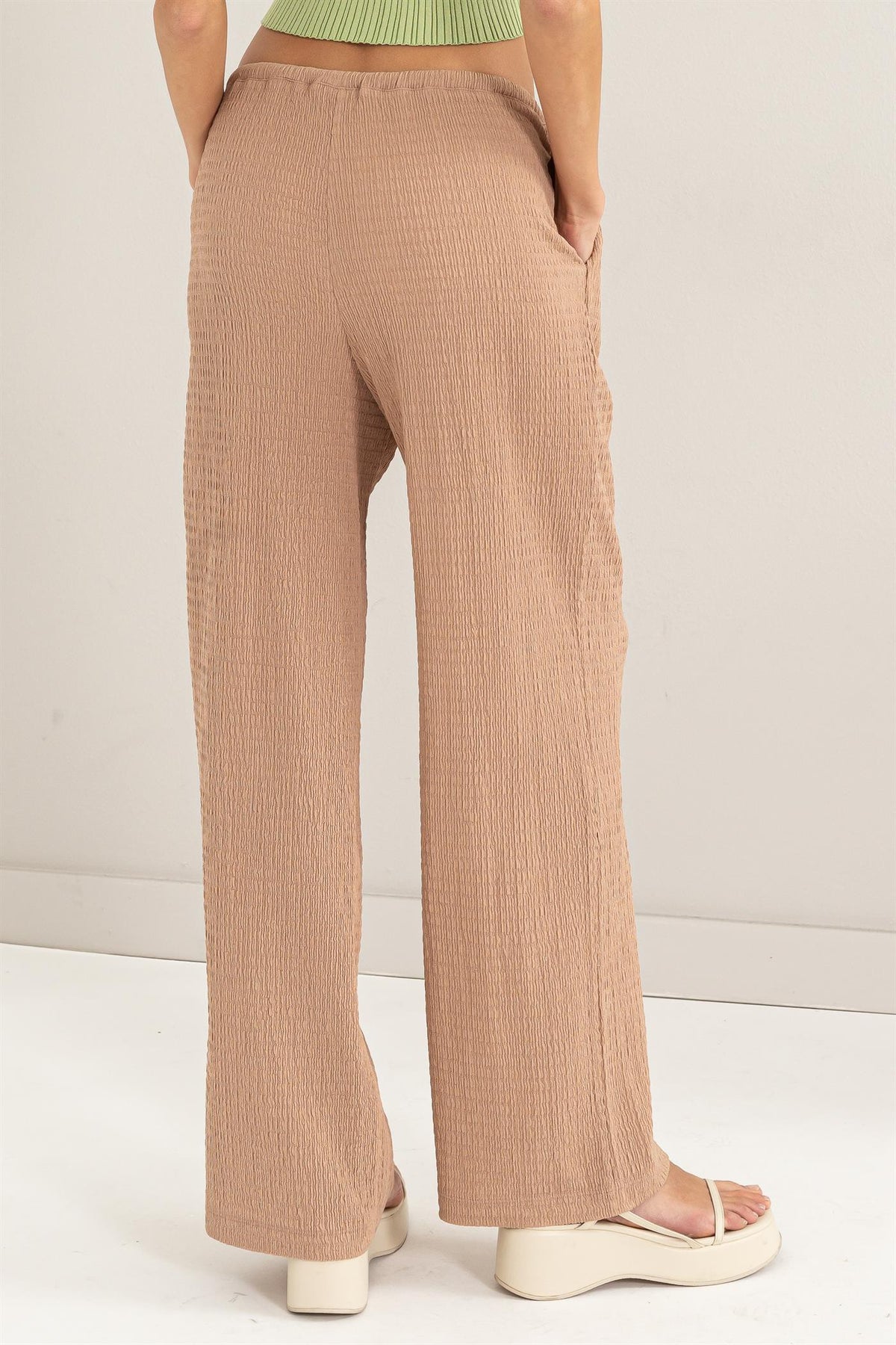 Go Getter Textured Pant, Tan