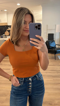 Lena T-Shirt, Burnt Orange