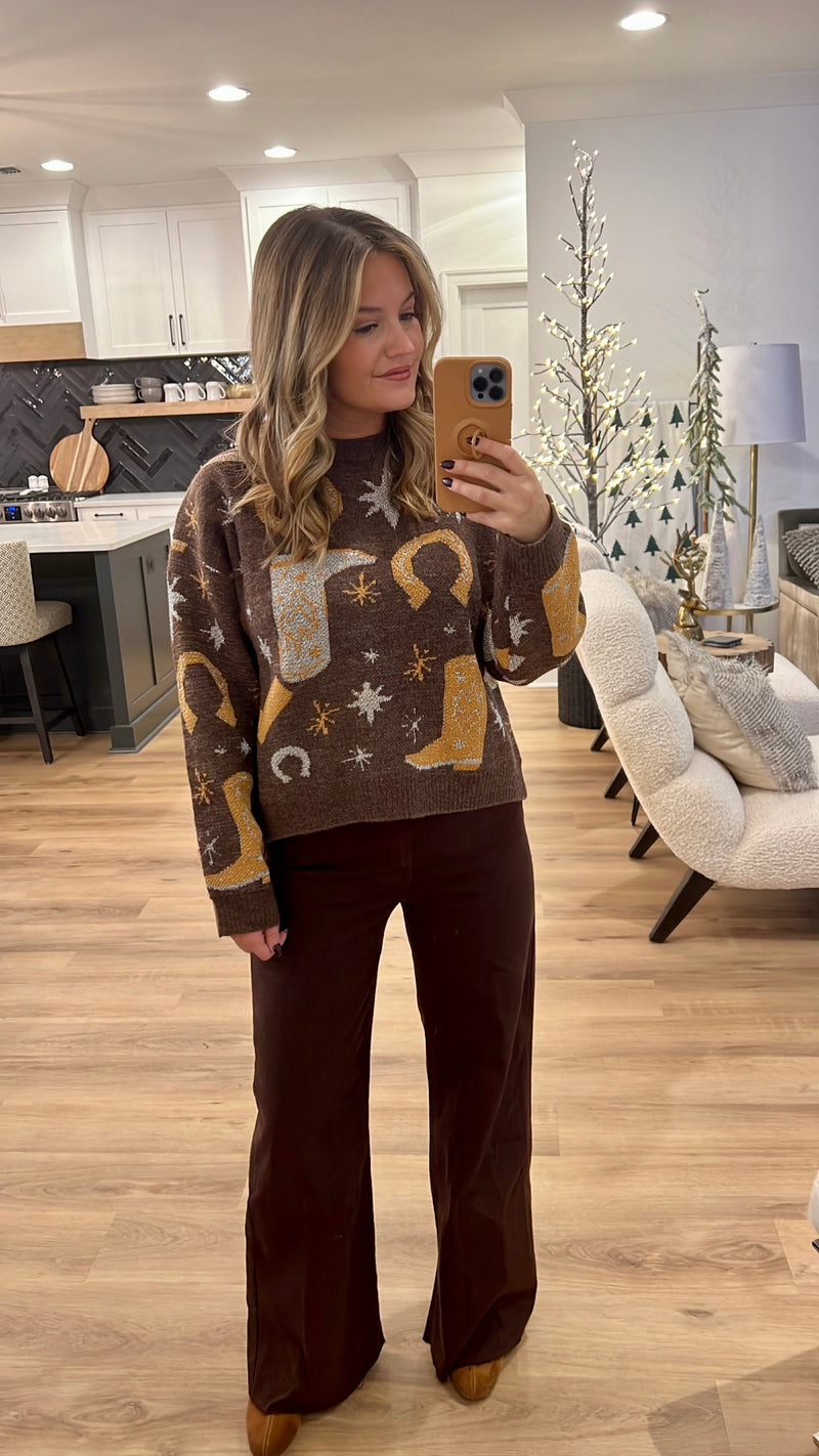 Rodeo Sweater, Brown
