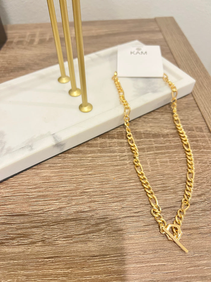 Toggle Chain Necklace, Gold