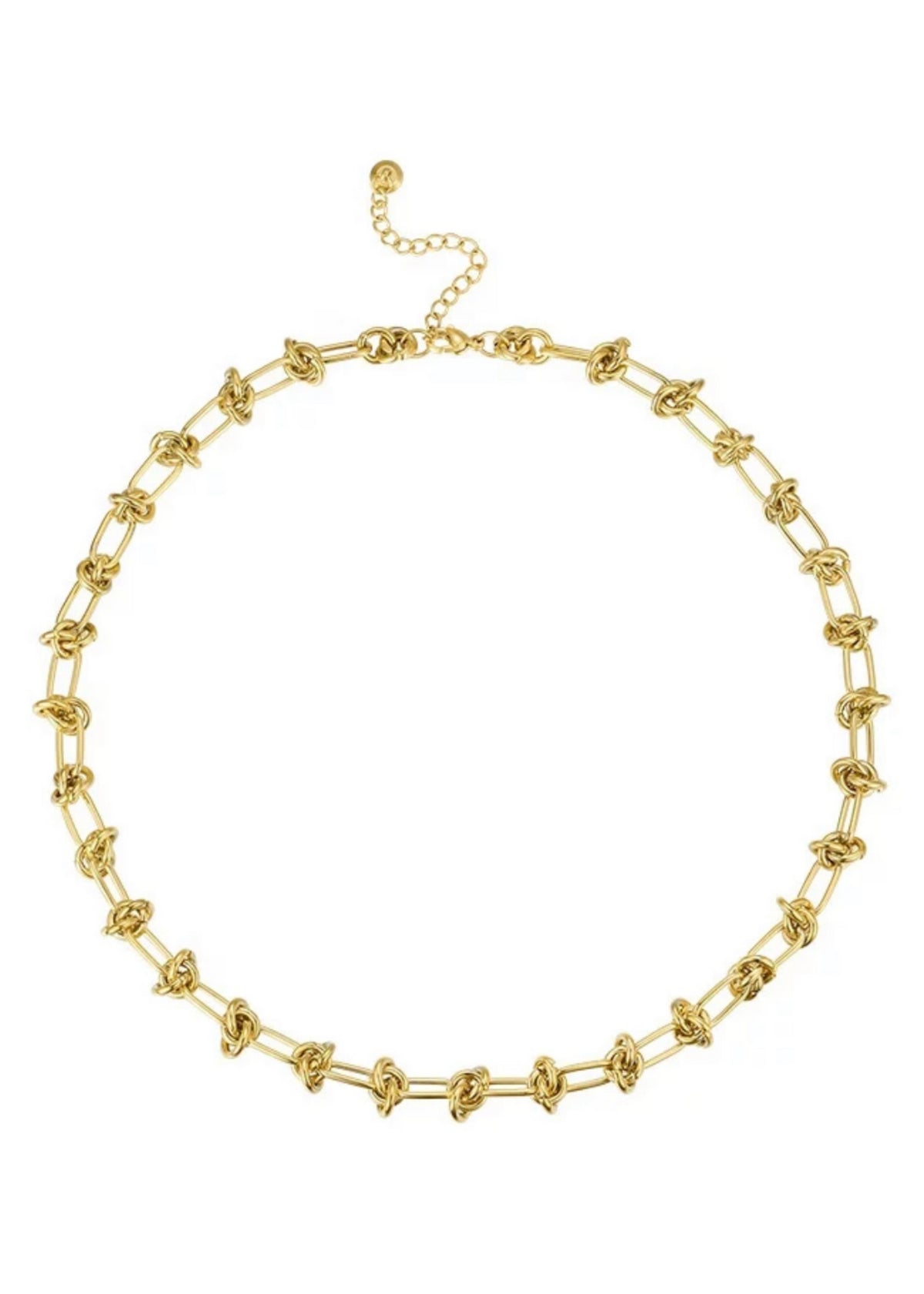 Rope Knot Necklace, Gold